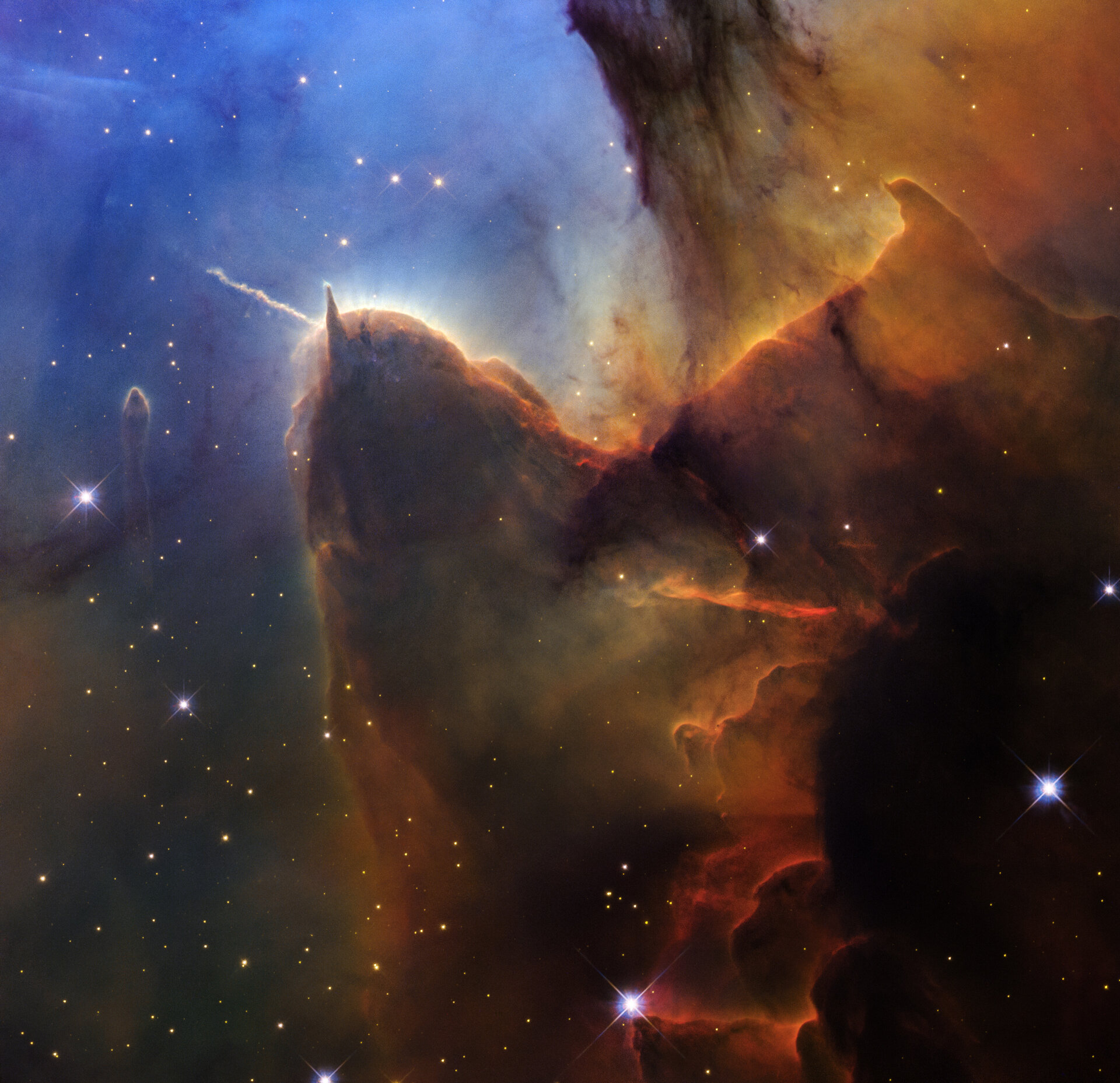 NASA „Hablo“ teleskopas užfiksavo įspūdingus Trilypio ūko pokyčius