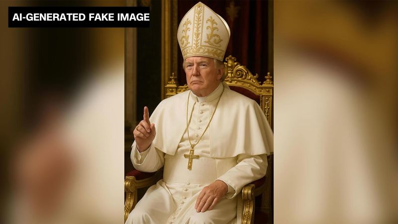 D. Trumpas sukėlė pasipiktinimą dėl DI sugeneruoto įvaizdžio