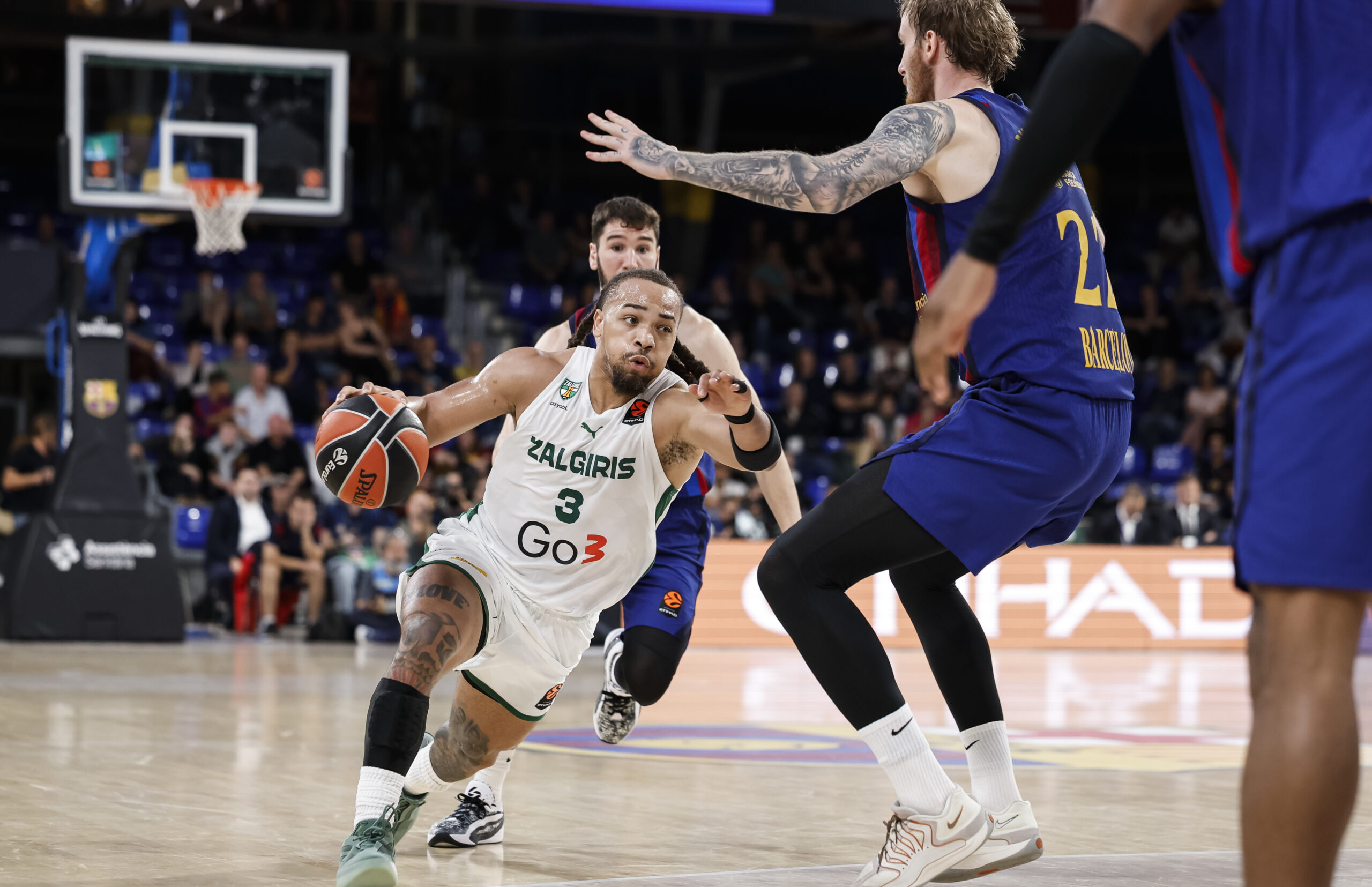 Kauno „Žalgiris“ po įspūdingo spurto išvykoje patiesė „Barcelona“ ekipą